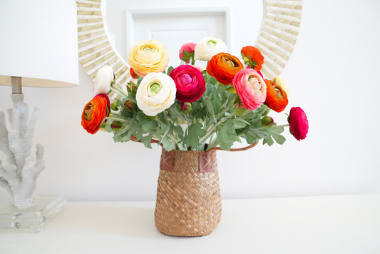 Real Touch Artificial Ranunculus Arrangement | Faux Ranunculus Flowers