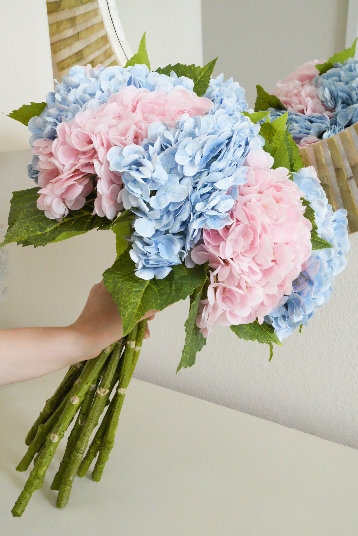 Artificial Real Touch Hydrangea | Artificial Flowers 20 inches Large Hydrangea