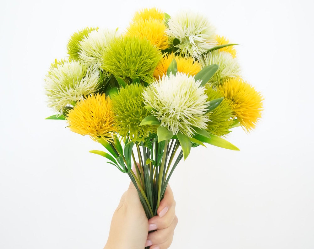 21pcs Artificial Dandelion Bouquet | Faux Dandelions