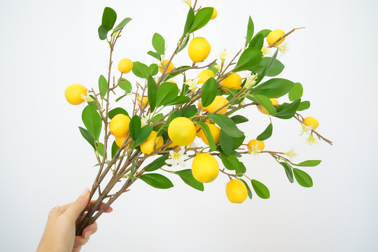 Artificial Lemons Stem | Faux Lemons Branch