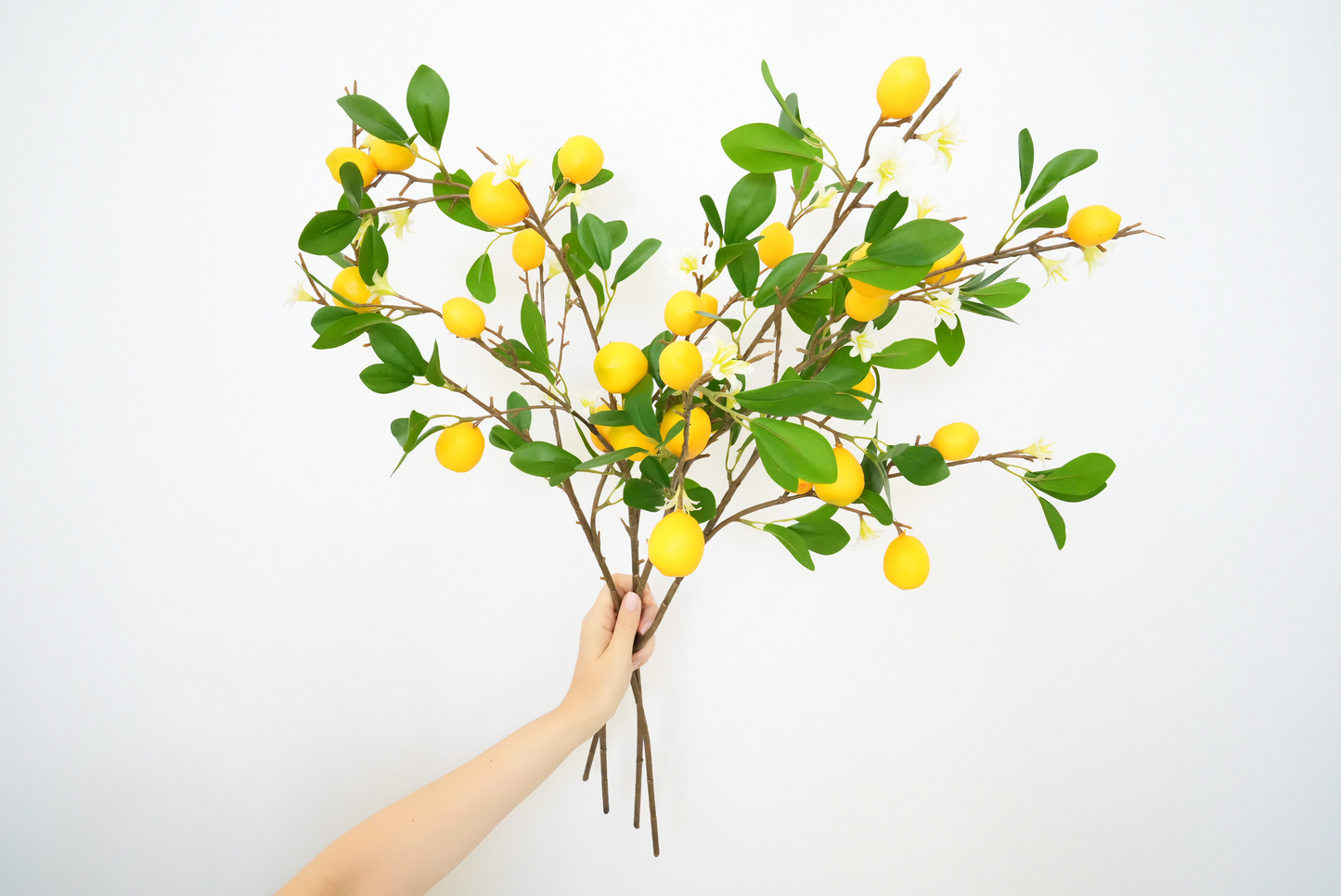 Artificial Lemons Stem | Faux Lemons Branch