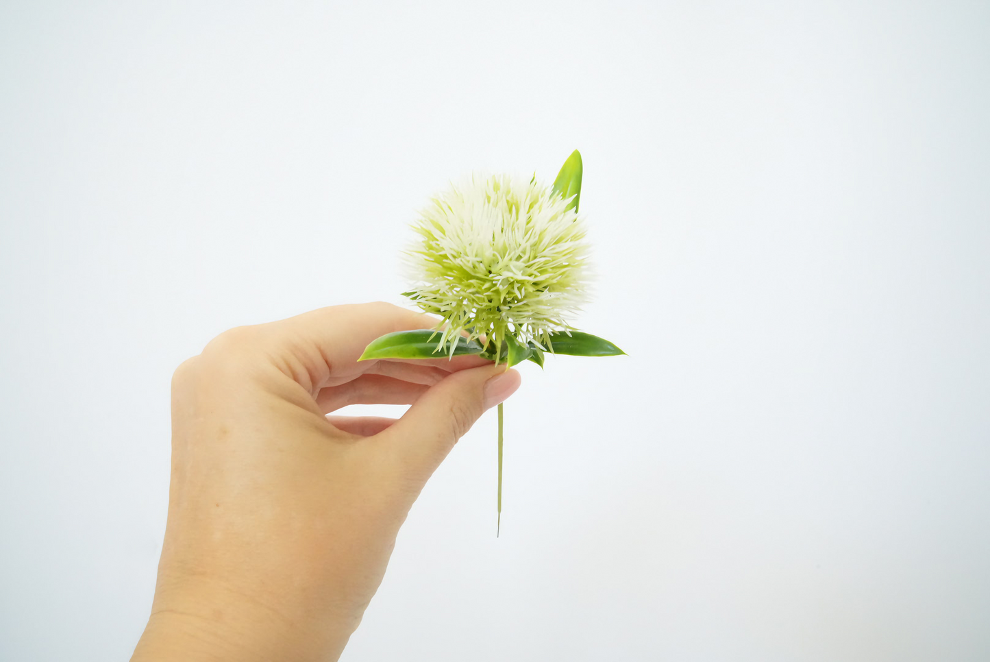 10pcs White Artificial Dandelions