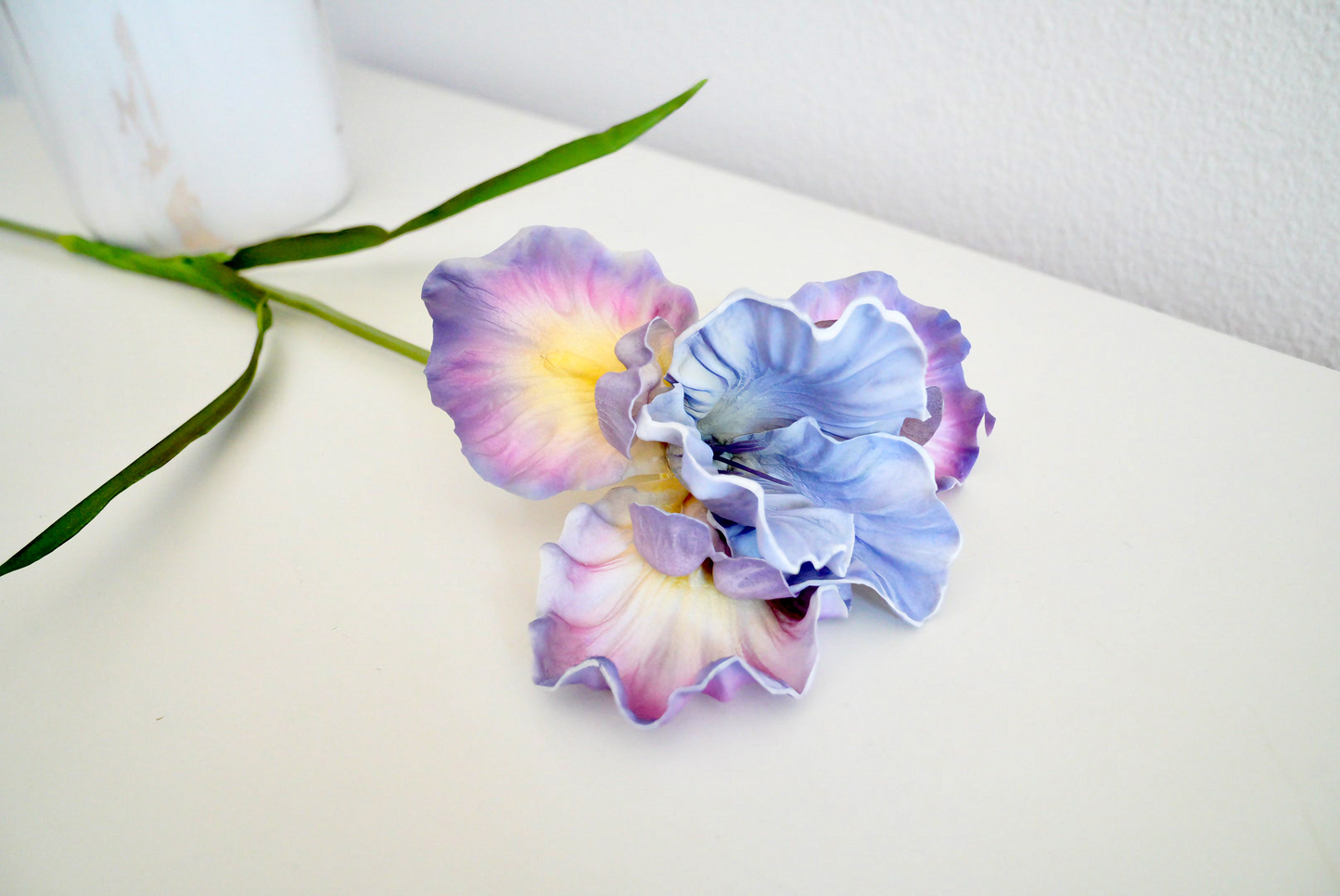 Real Touch Artificial Iris Flower